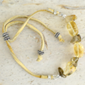 Citrine Rutilated Quartz Bracelet