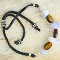 Blue Lace Agate Tiger Eye Bracelet
